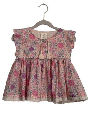 Spell & The Little Gypsies RARE Folk Town Girl's Floral Blouse Springtime 4T NWT